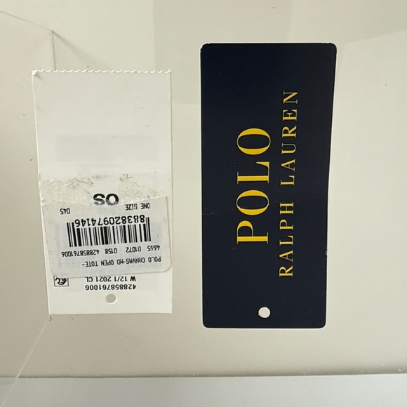 EUC POLO RALPH LAUREN Canvas Bellport Medium Tote Carolina Sky Blue - Picture 11 of 14